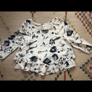 Flirty Parisian-inspired Anthropologie blouse